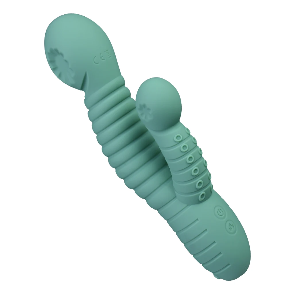 Rechargeable Dildo Snails Vibrator AV Stick Clitoris Sex Toys for Women  Female Dual Vibration G Spot Vagina MassagerMasturbator