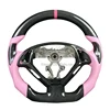carbon+pink leather+frame+black stitching+pink top