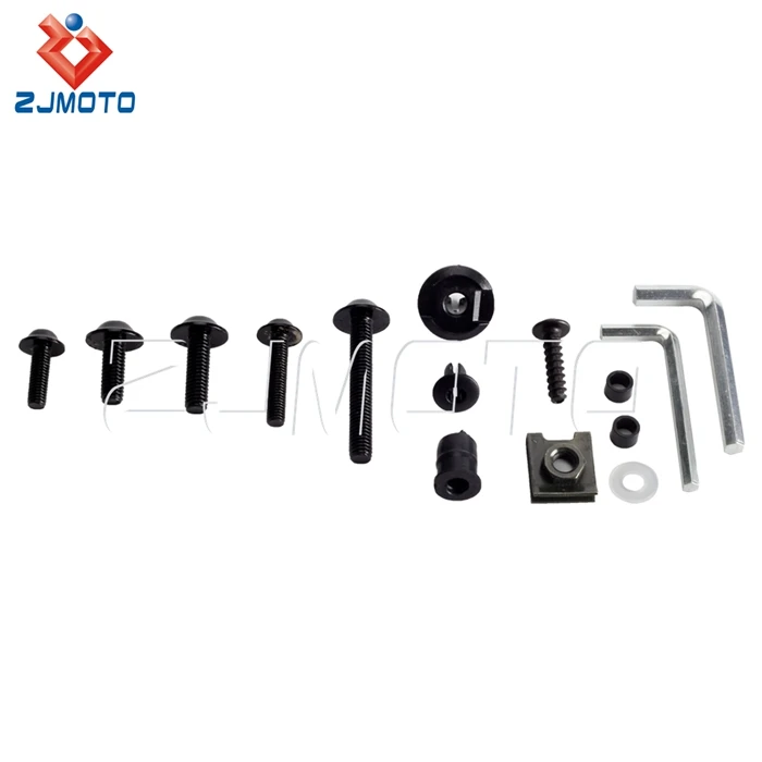 210Pcs/Set Motorcycle Fairing Bolt Fastener Clip Screw Nut Kit for Honda CBR Suzuki GSXR 600 750 1000 Kawasaki NINJA BMW Aprilia