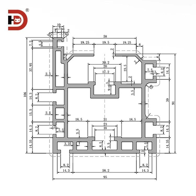 product 25 times speed pitch 381 heavy duty aluminum profile 95106 times speed chain assembly line aluminum bs25 c212a chain-3