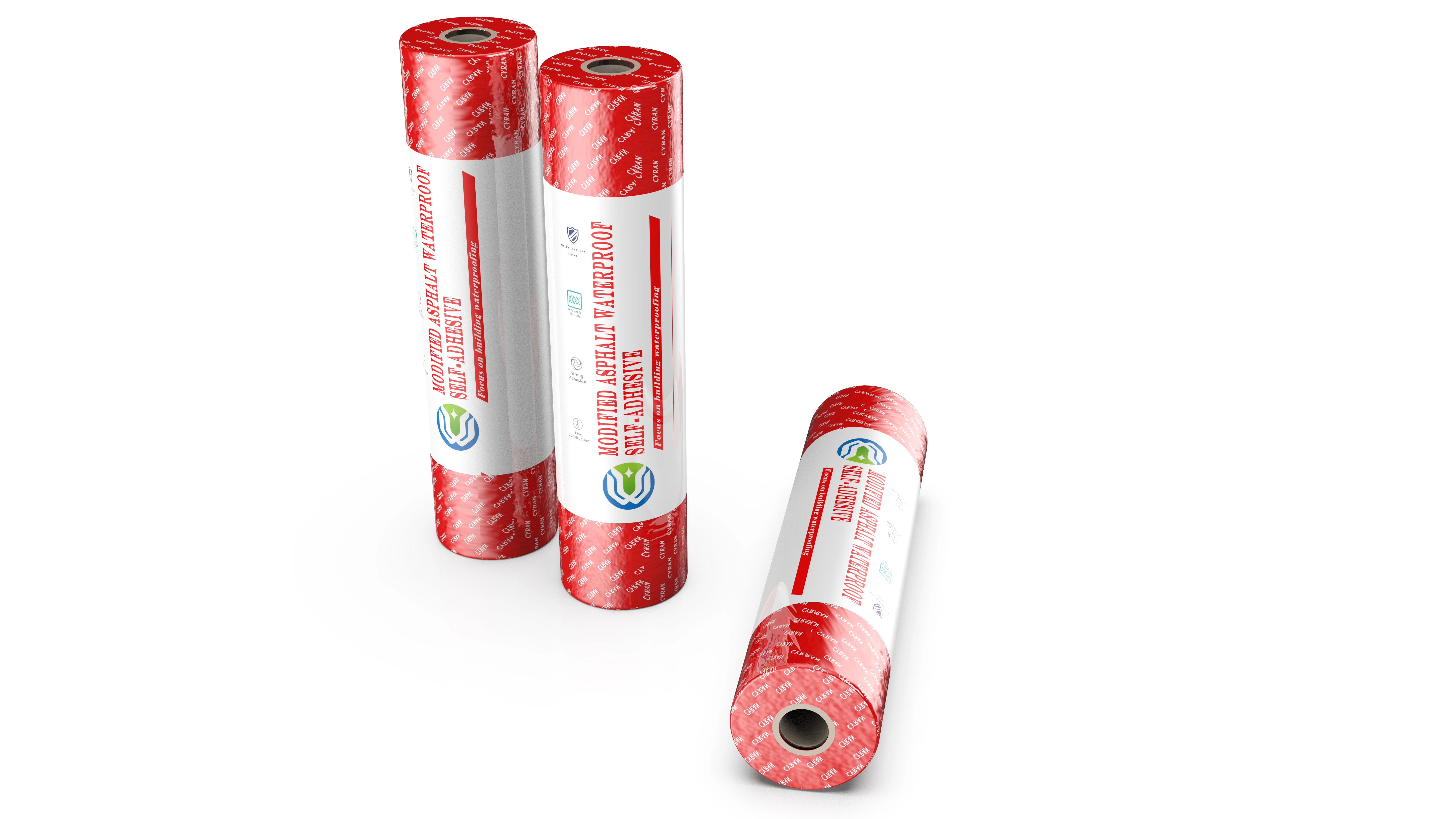 Asphalt Coating Solution Polymer Based Asphalt Free Membrane Layer Self Adhesive Aluminum Asphalt Blanket