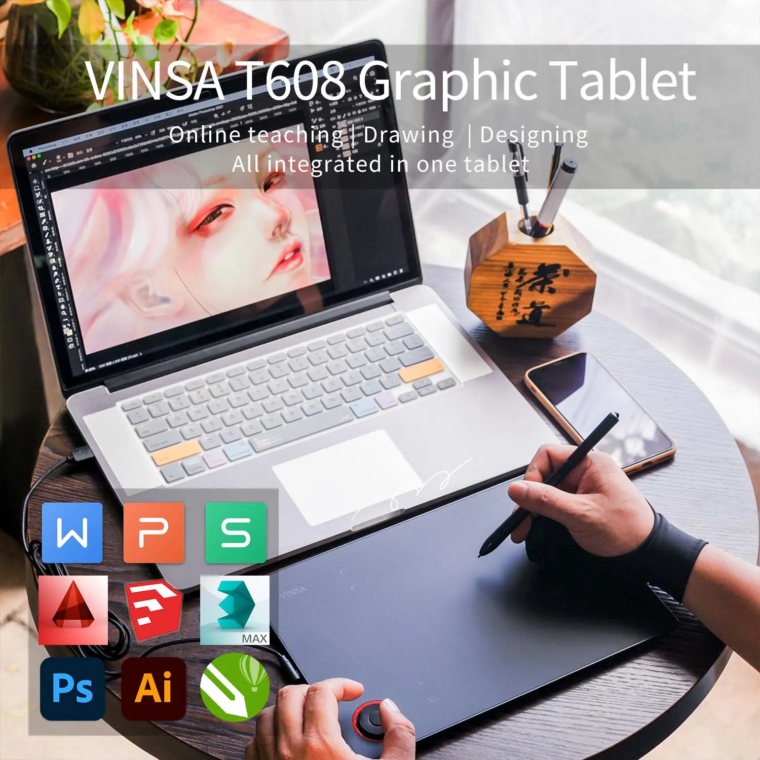 Smart Drawing Board Oem Portable Digital Tablet Connect Mobile Phone  Computer Magic Pad Electronic Interactive Graphic Tablet