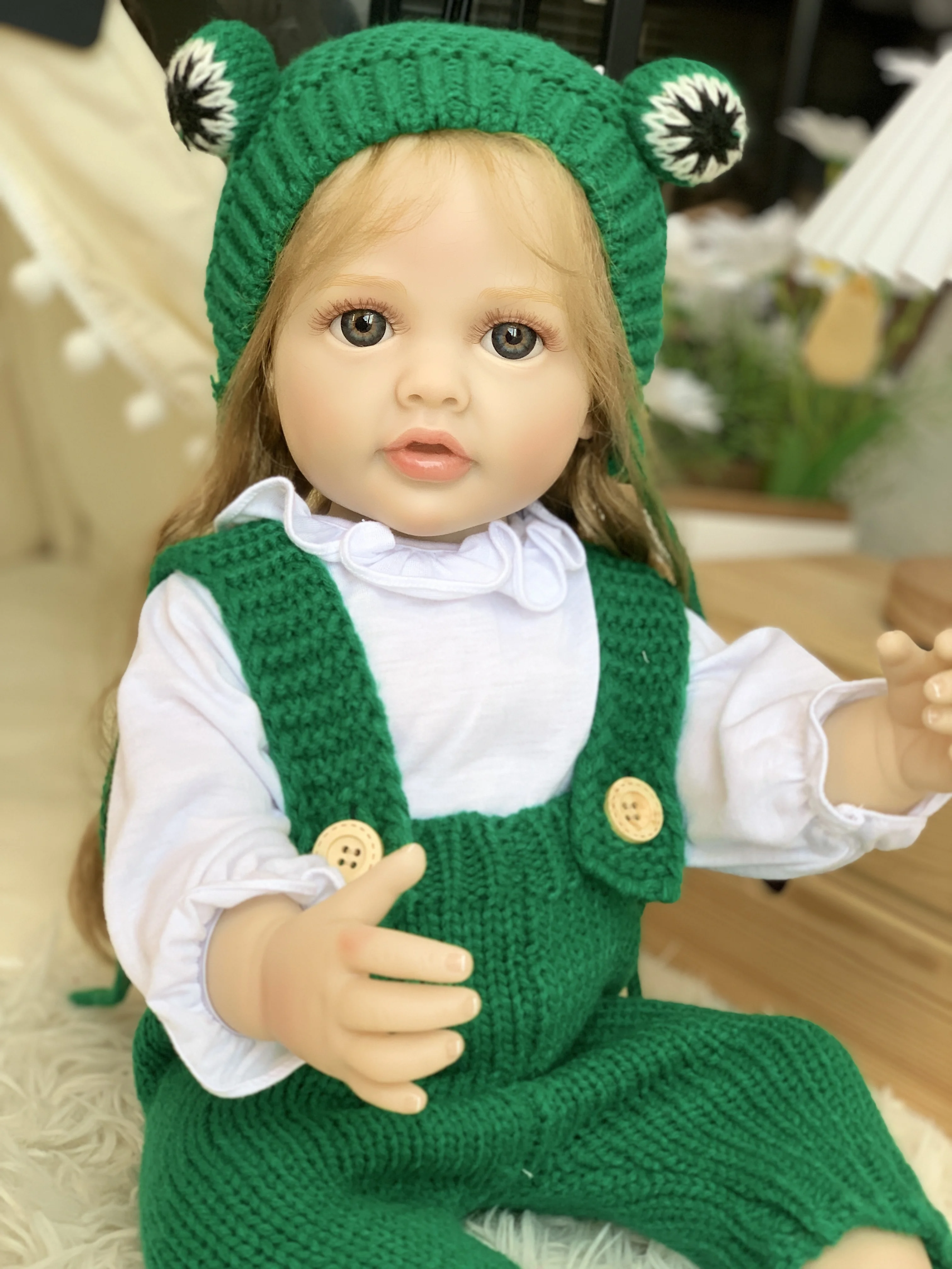 Handmade Crochet Reborn Doll Kits for Girls 120cm for Trump Soft Toy Vinyl Mouse Silicon Latex Wigs Mouse Poupee Latex Wigs Play