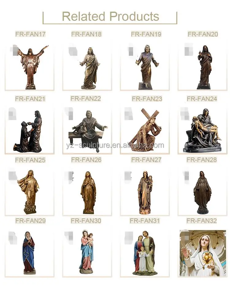 Custom Religious Resin Jesus Christ Statues Fiberglass Life Size