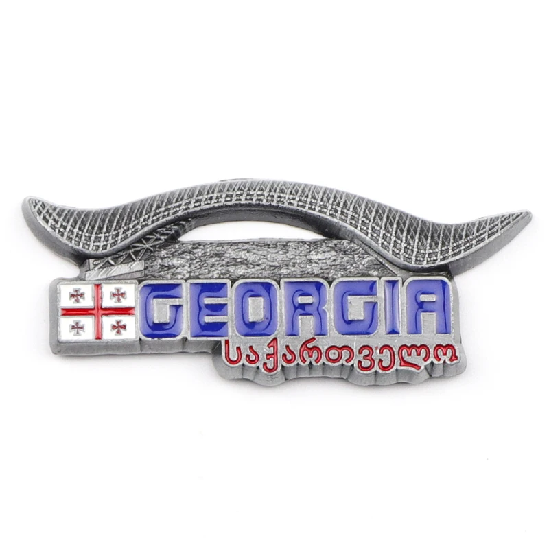 Factory Customized Design Asia Country Iraq Tourist Souvenir Metal Fridge Magnet