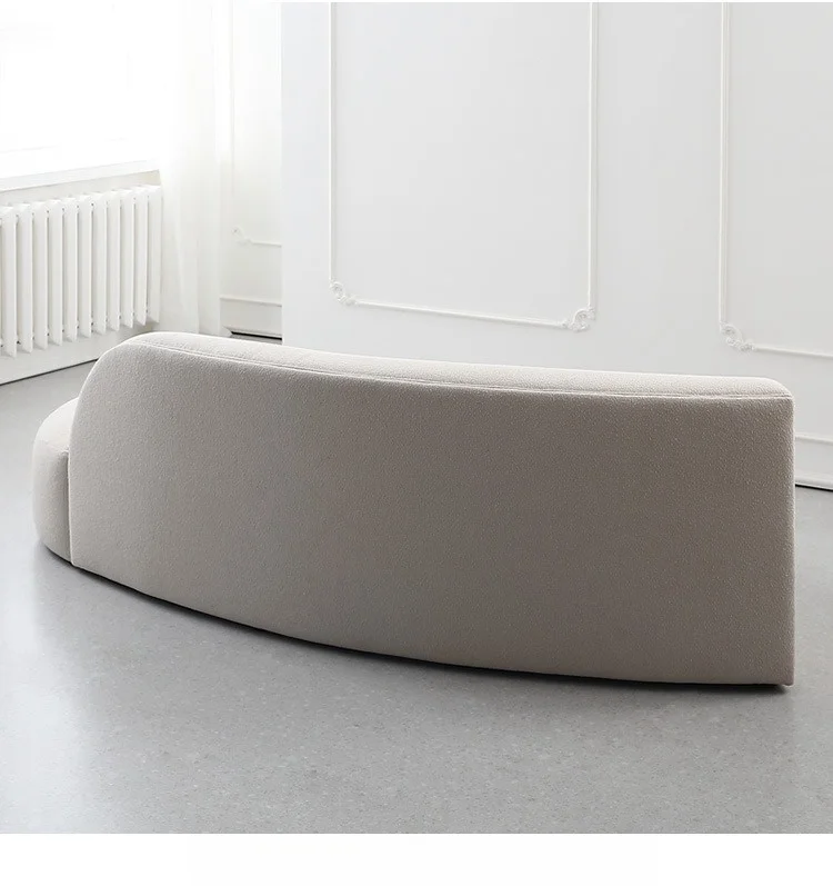 Luxury Modern Style Living Room Interior Curved Sofa & Lounge Chair Set Sofa Set Furniture Living Room