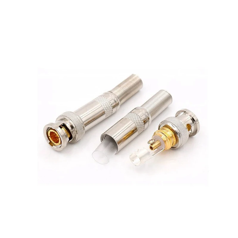 Factory Price RG6 RG59 Solderless Screw Type BNC Male Connector