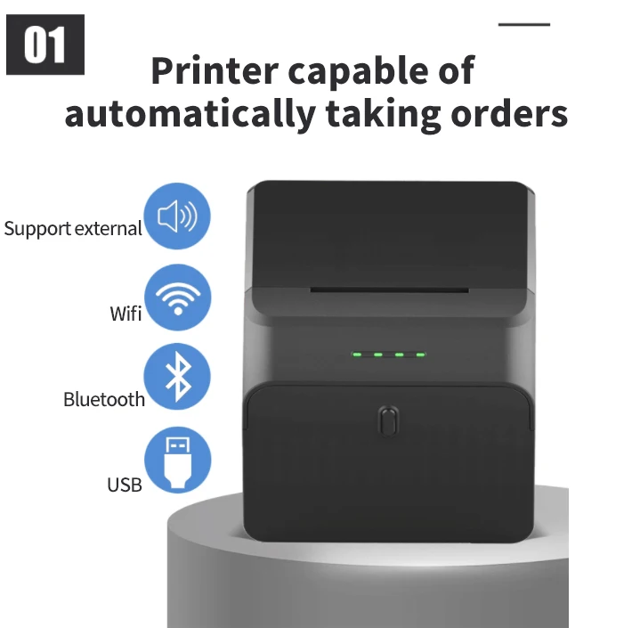 MHT-P58C/P58D Mini Thermal Receipt Printers - USB & Bluetooth