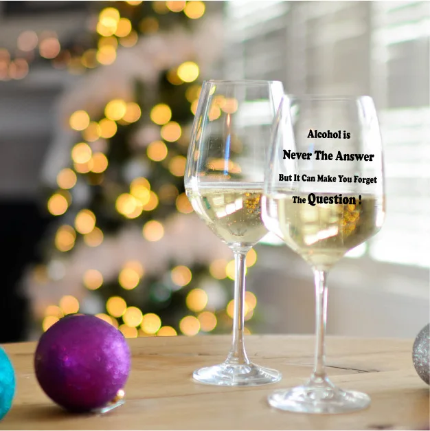 Wine Glasses Set Of 6 In Gift Box Wholesale 430ml 15oz Vintage Custom Logo Crystal White Red