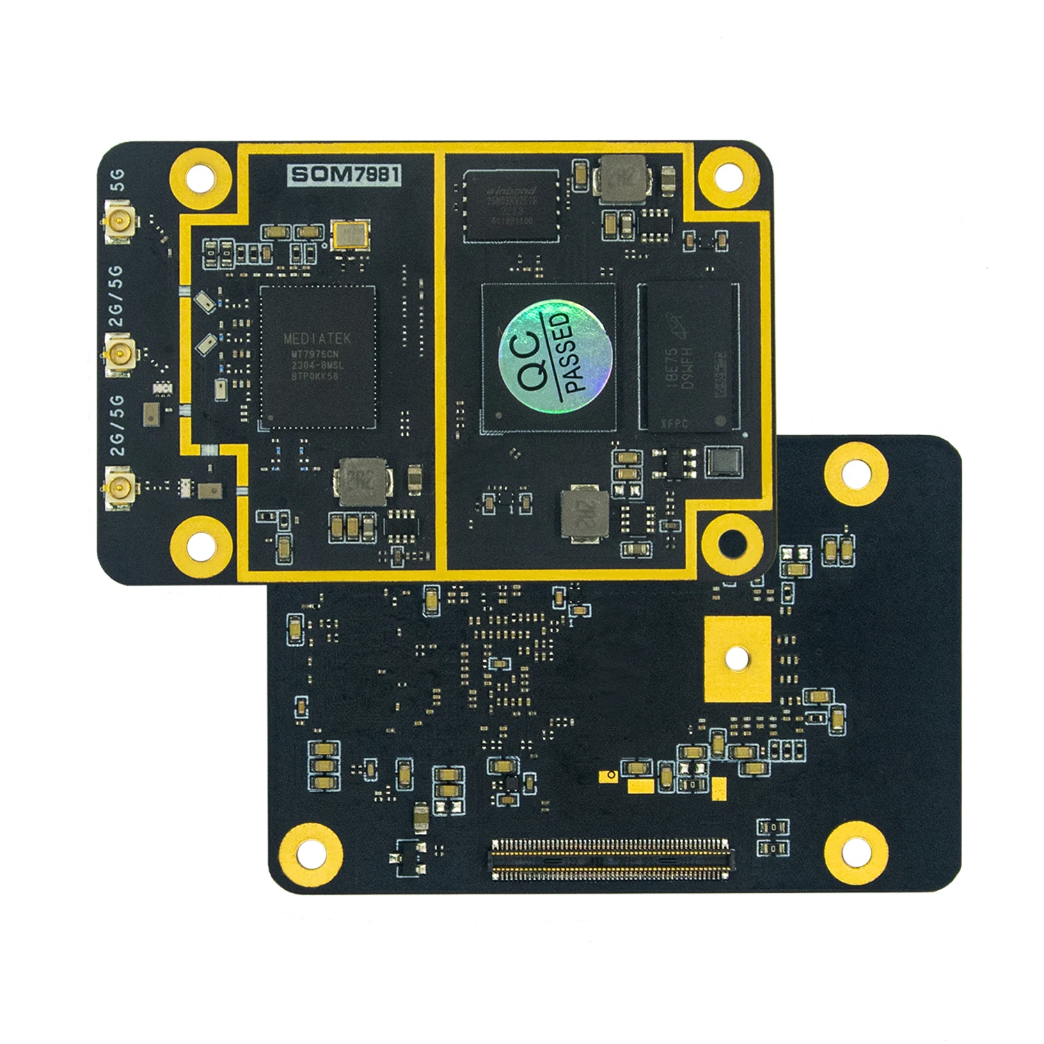 System On Module SOM-7981 MT7981 Wifi 6 Demo Core SOM board 32GB SBC motherboard Linux CPU MCU IOT solutions DEVELOPMENT BOARD