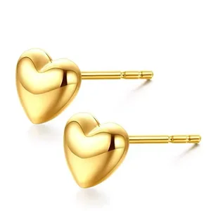 18K Gold Plated Stud Earrings Trendy Fashionable Jewelry for Weddings Engagements Parties & Gifts Unisex