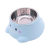 Blue+Stainless steel bowl