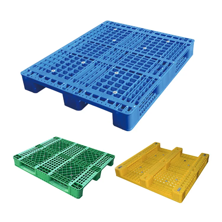 heavy duty with vented one-piece blue reusable plastic storage rack shelves Pallet racking for industrial