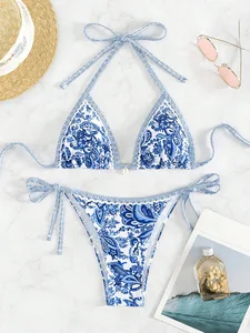 Sexy Bikini Floral Bikini Set Summer Women Swimsuit Female Swimwear Biquini Two Piece Beachwear Swim Suit