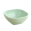 Green -9cm small square bowl 4 pieces