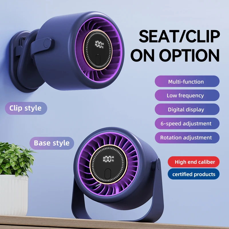 Household Mini Clip Fan, Portable, Battery, Clip-On Fan - detail 4