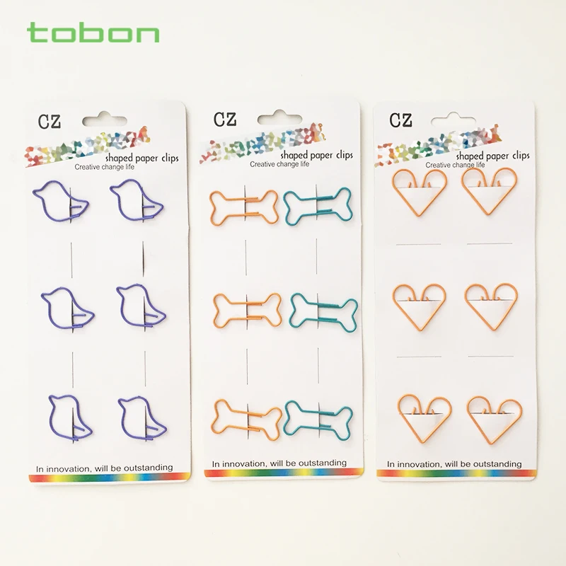 Индивидуальные Зажимы для бумаги разные формы размеры в виде животных