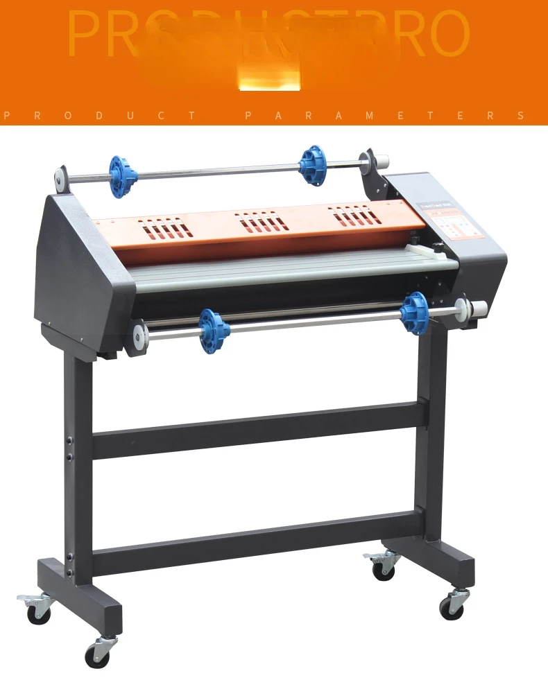 A1 Size 635mm/25 Inches  Paper Single Double Sides Hot and Cold Roll Laminator Sticker Label Laminating Machine with Stand