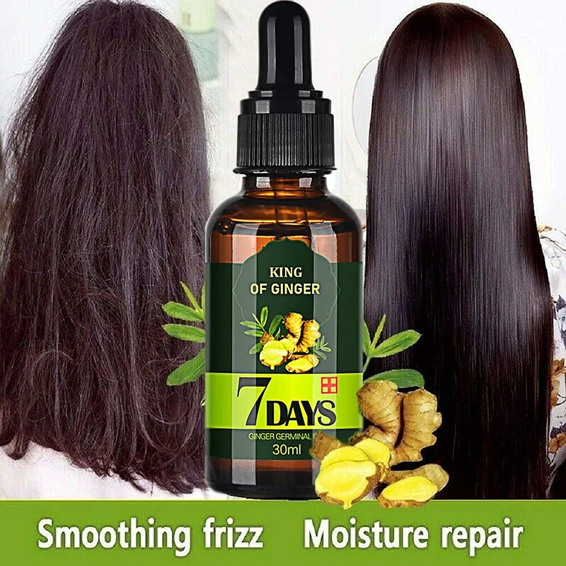 7 days ginger king hair growth treatment ginger essence hair loss hair treatment oil organic germinal serum