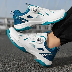 High Quality Men's Tennis Badminton Training Sneaker Waterproof Upper Quick Lace Size 37-44 Winter Spring Summer Autumn