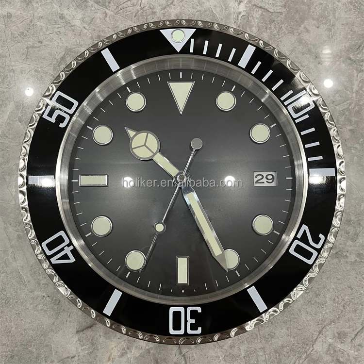 Rolex Submariner Green Wall Clock