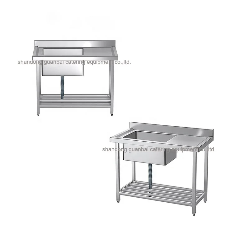 Раковина для лаборатории из нержавеющей стали металлическая лабораторная раковина больницы ручная мойка с нижней полкой и одной чашей Рабочий