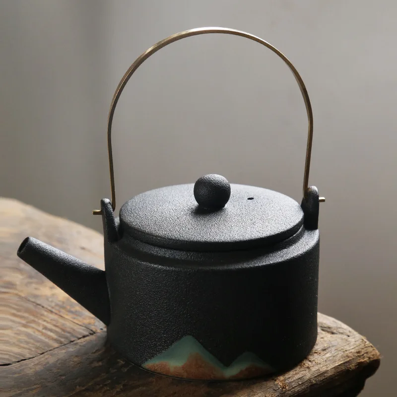 Tiny Tea Pot 175ml Mini Porcelain Tea Pot Glaze Painting Ceramic Teapot Smart ...