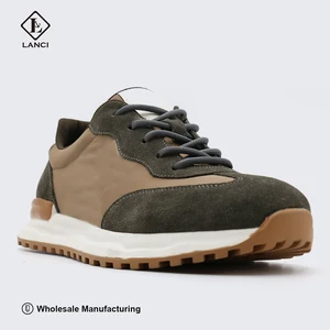 LANCI Manufacturer for Custom Men Shoes Luxury Genuine Leather New Fashion Shoes Anti-slippery Mens Sneakers