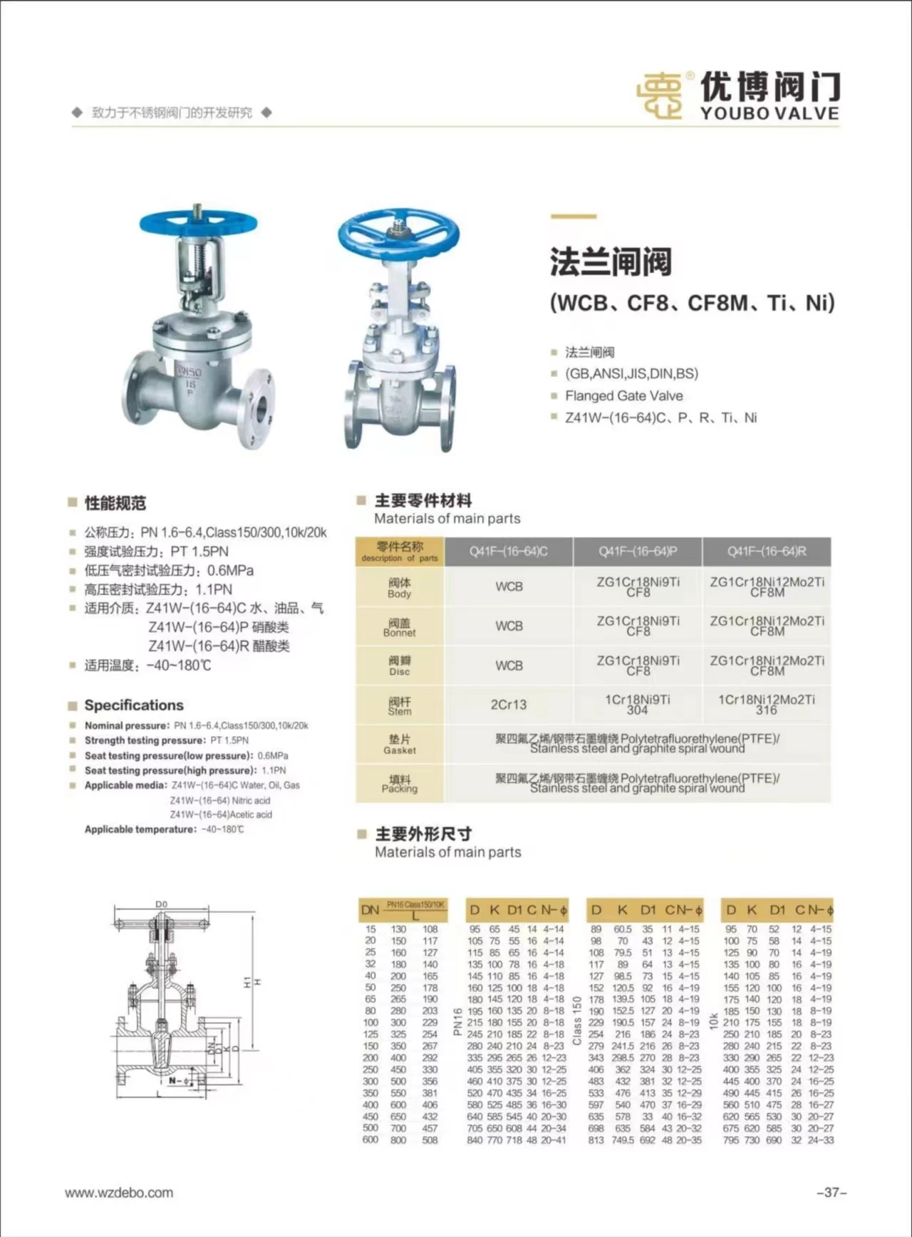 Asme Gate Valves Ss304 Flange Gate Valves The Most Advantageous ...