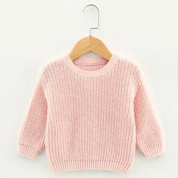 2022 горячая Распродажа 100% хлопок грубой коричневый вязаный джемпер для новорожденных свитер детей пуловер детские