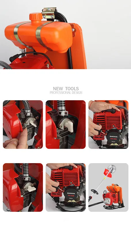 2 Stroke IE36F BG328 Petrol Weed Backpack Brush Cutter