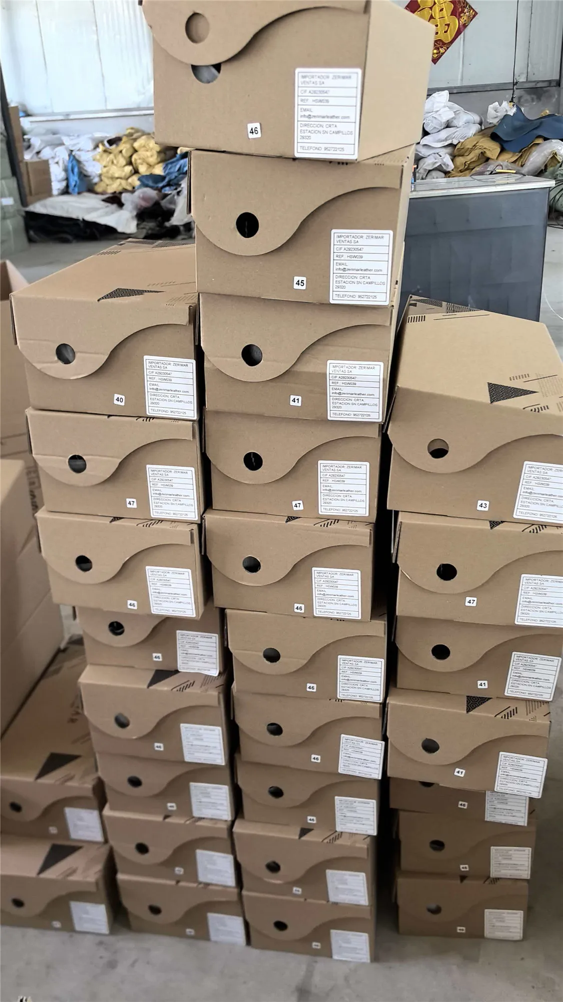 Packaging & shipping specifications
