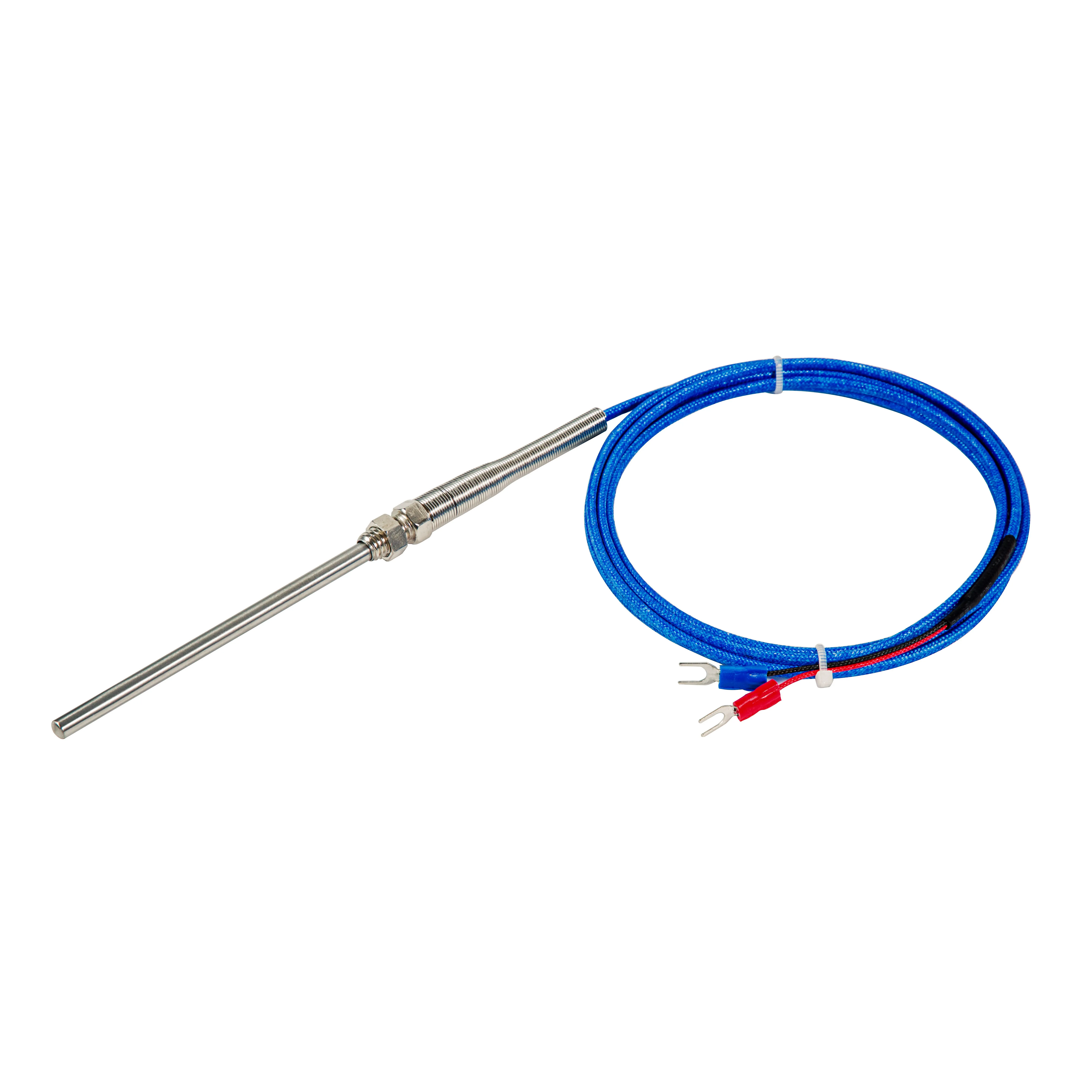 Movable Thread Thermocouple Type k Rod 18mm Temperature Calibrators Pt100 RTD Sensor