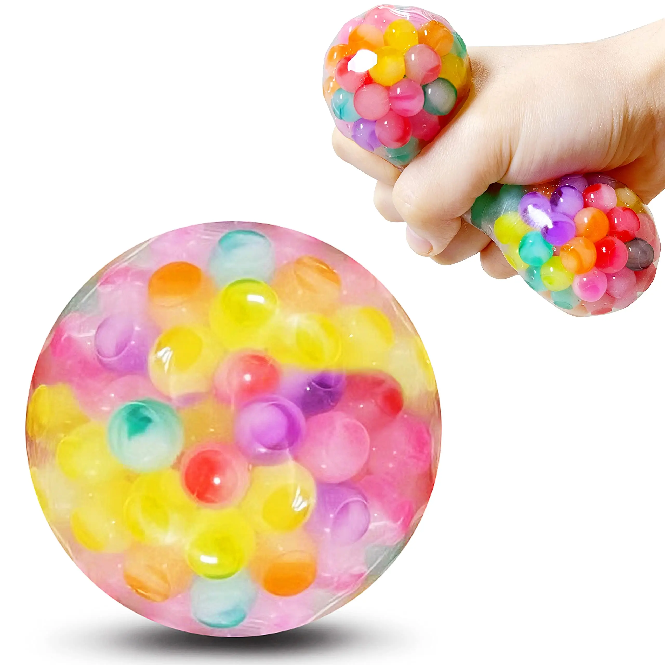 Colorful Squishy Stress Ball Fidget Sensory Toys Squeeze Ball For ...