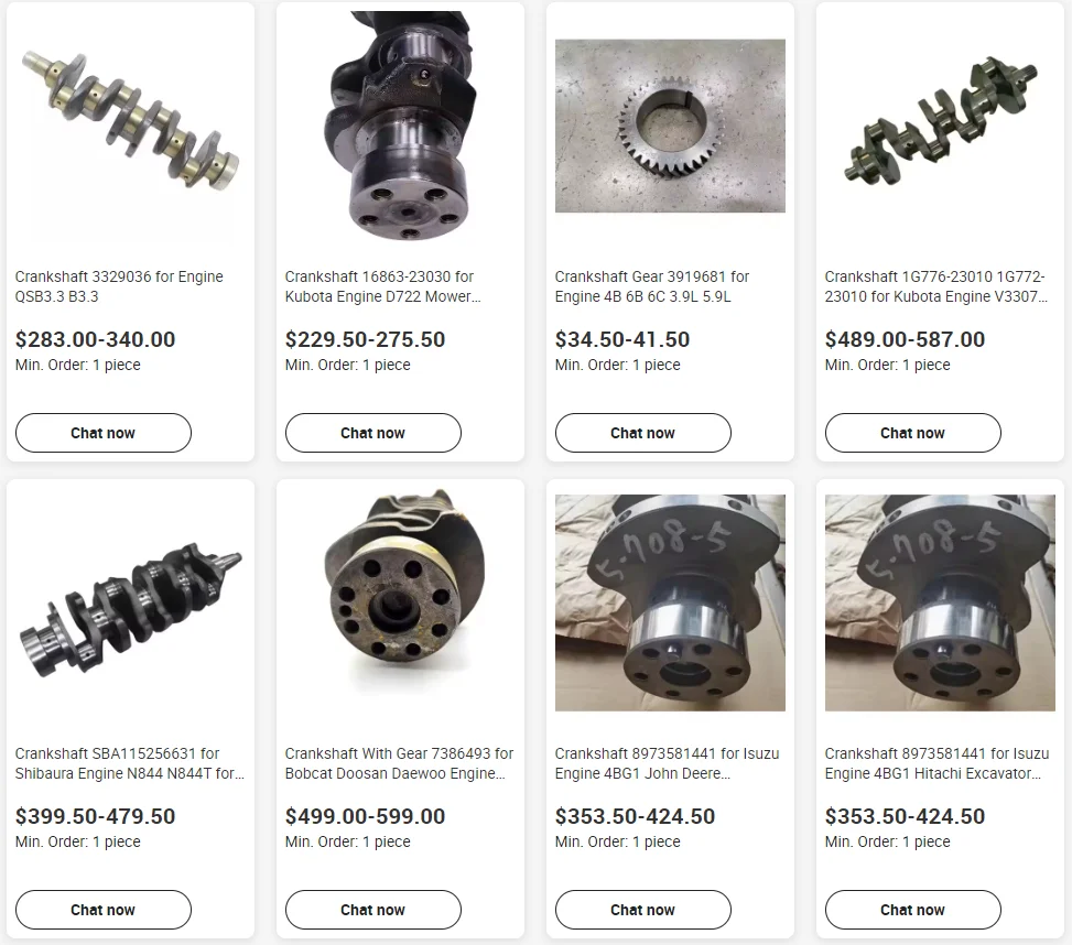 Factory Quality OEM 404D-22 Crankshaft for Perkins Machinery Engine for Perkins Crankshaft 6