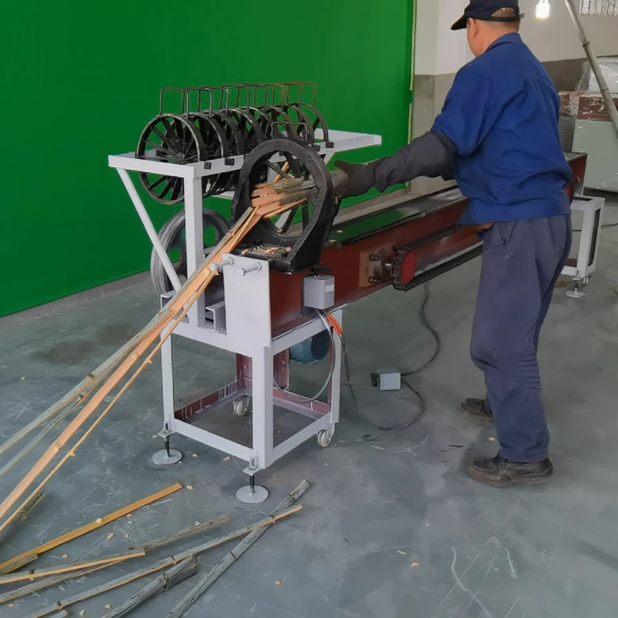 Bamboo Toothpick Making Machine Wood Tooth Pick Skewer BBQ Round Stick Chopstick Splitter Cutter Production Line