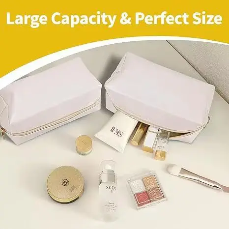 Custom Fashion PU Makeup Bag Large Capacity Travel Storage Makeup Bag Storage Bag preview 2