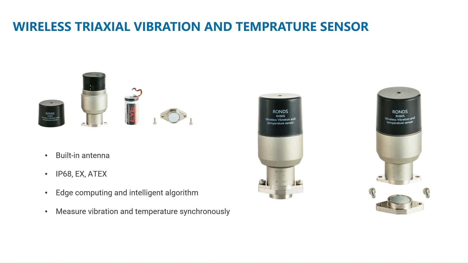 Atex Wireless Gearbox Condition Monitoring System Vibration Sensors For Predictive Maintenance