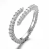 Real solid 18k gold lab diamond ring