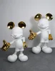 Medio-blanco + chapado en oro