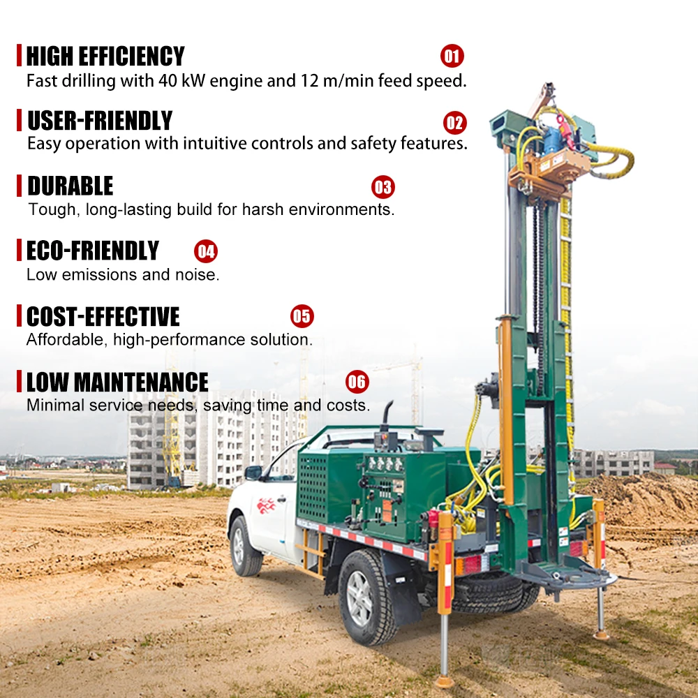 Geotechnical Exploration Machine Auger Drilling Rig for Sale for Water Well and Soil Sampling
