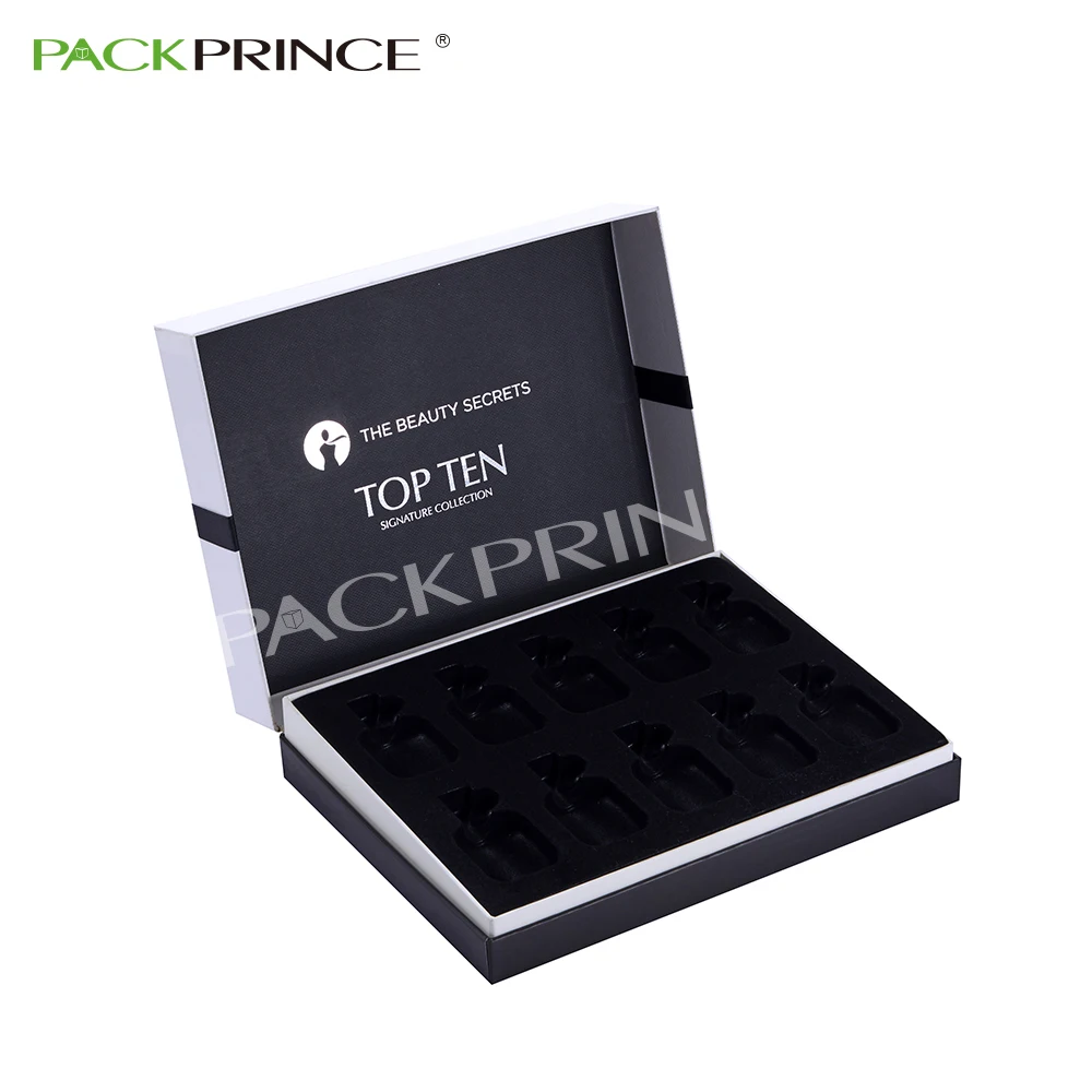Matte White Printed Stylish Rectangle Magnet Wrapped Paper Rigid Empty Luxury Perfume Box Foil Stamping Branding