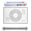 Rolling pin + black silicone mat