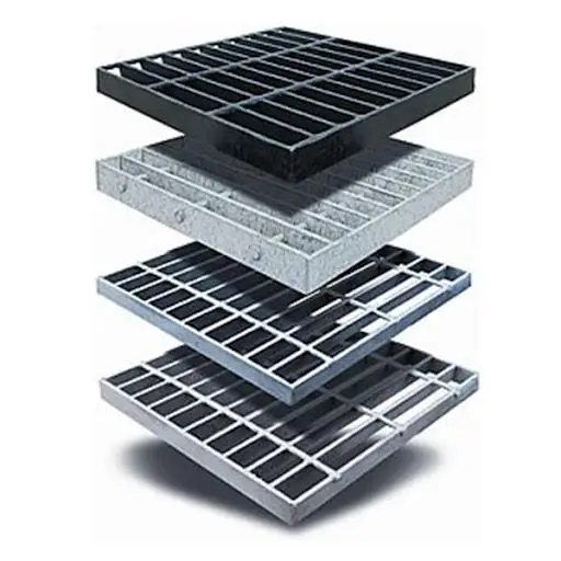 Durable and Anti-Corrosion Galvanized MS Drain Steel Grating Color Steel Building Materials for Car Park Drainage Construction