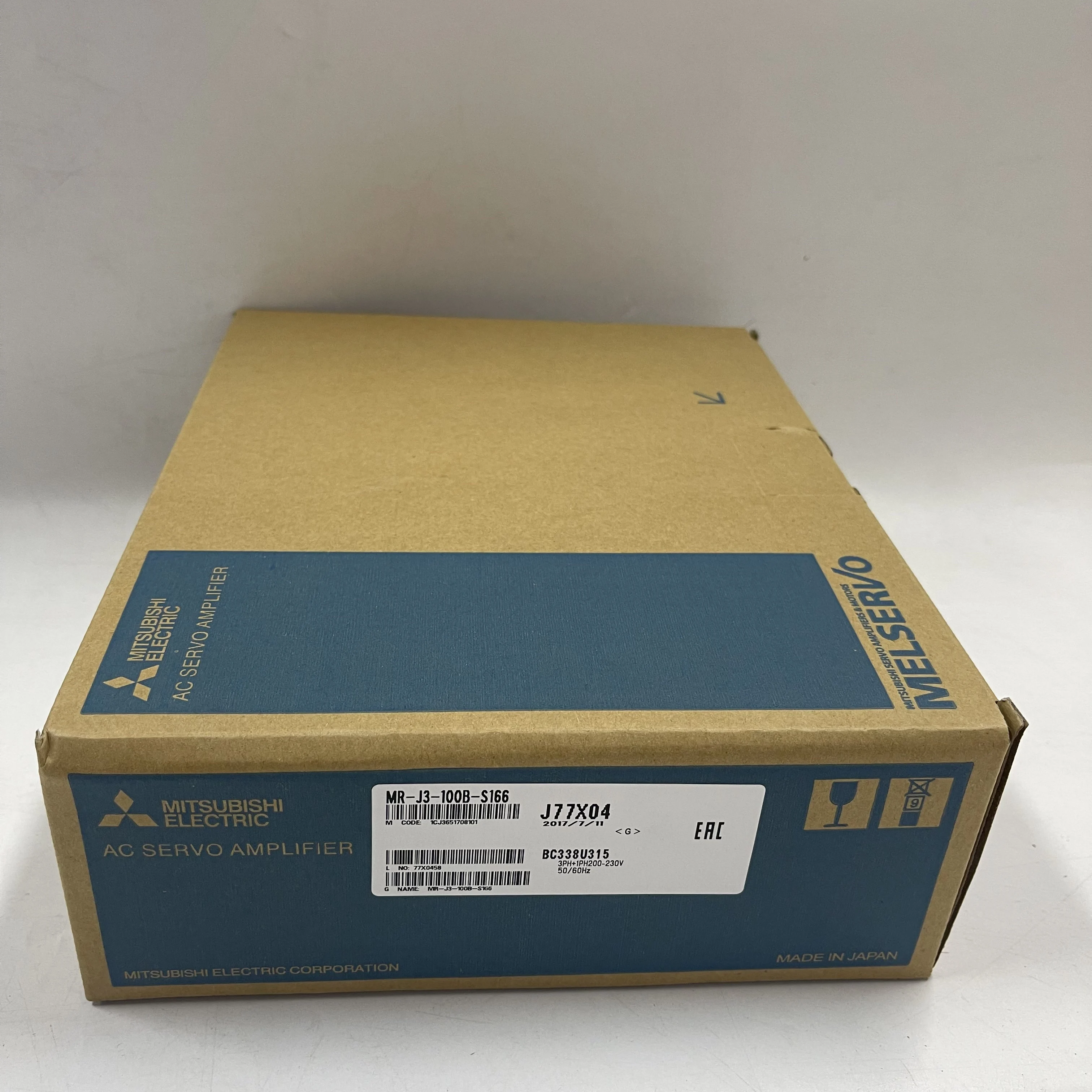 Mitsubishi AC Servo Amplifier MR-J3-100B-S166