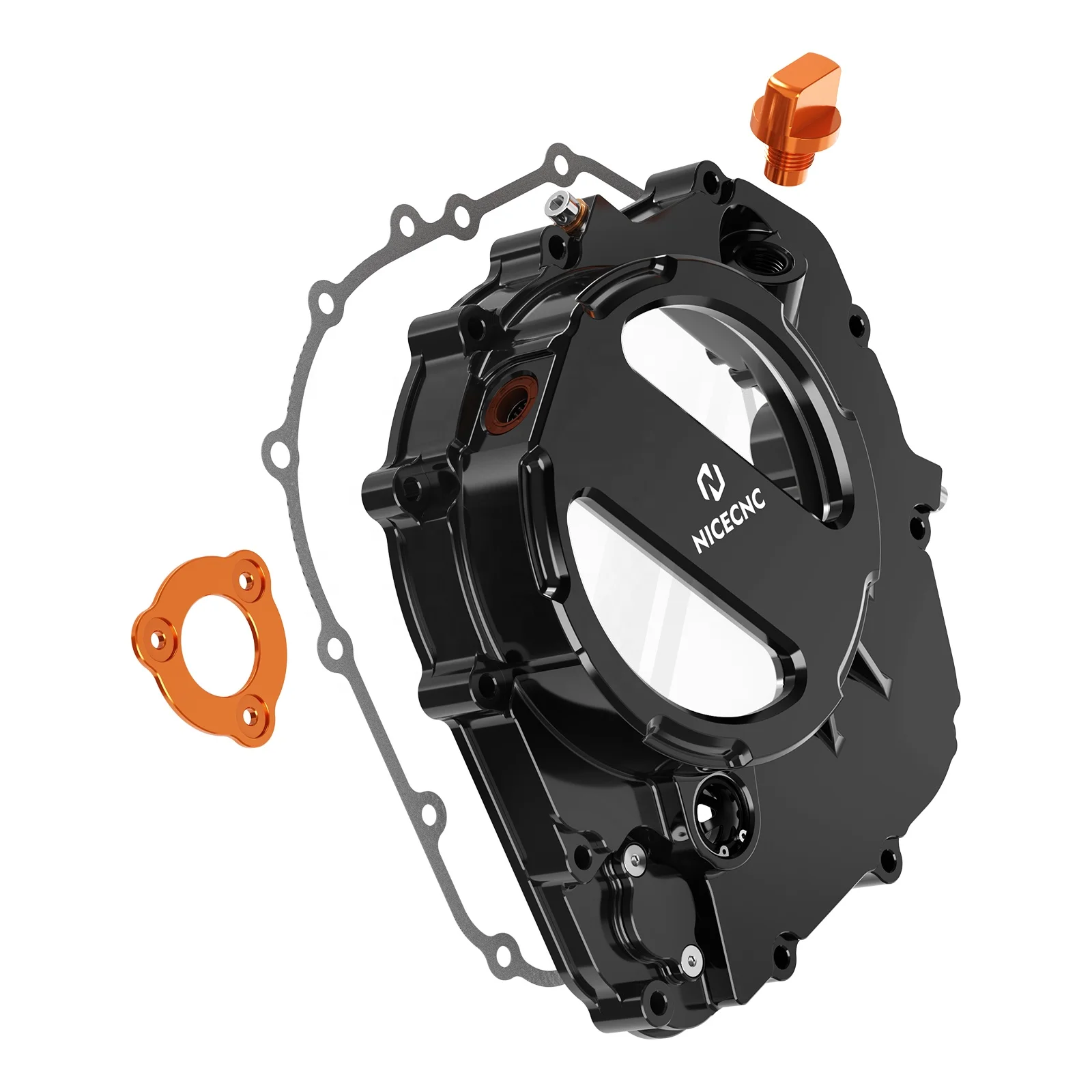 CNC Kupplungsdeckel-Kit Für KTM Duke 390 / RC 390 (2018–2020) – Transparentes Aluminium, Eloxiert, Wasserdicht