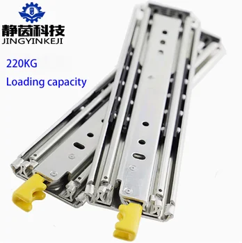 76 wide industrial slide with locking RV track Cabinet container load bearing slide Self-locking load slide Heavy rail with Lock