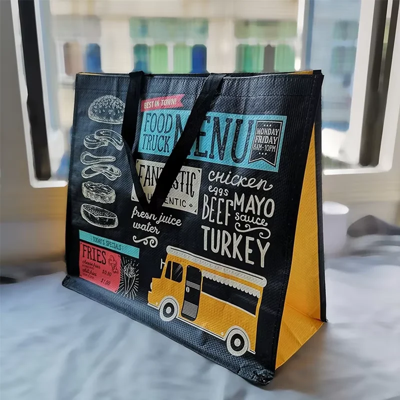 Shopping Tote RPET Bag Reusable Polypropylene Packaging Laminated OEM Non Woven Bag factory