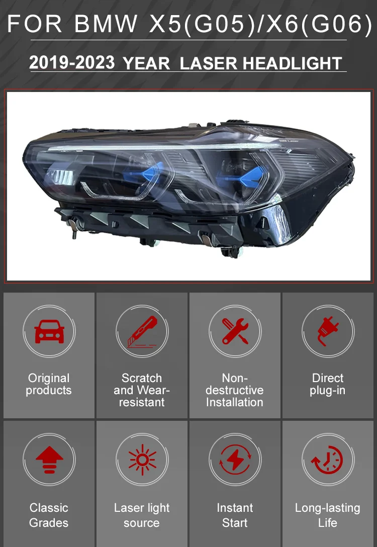 Wholesale Price Automotive Accessories Laser Smoke Headlight For Bmw X5 ...