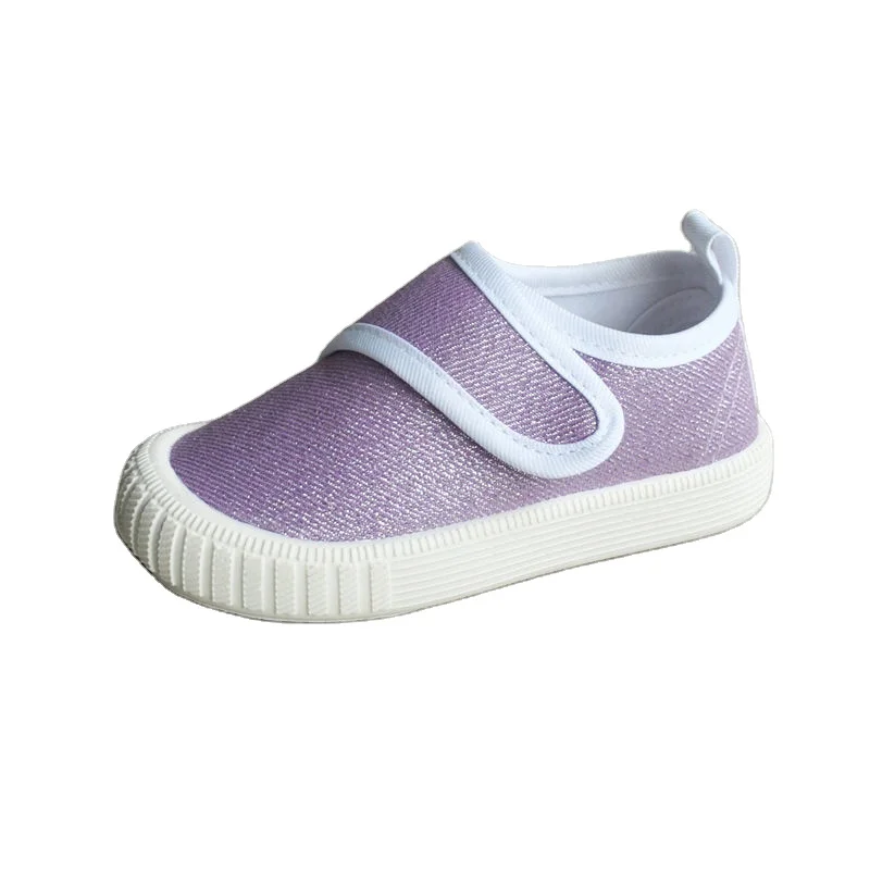 E8050-1 Spring 2021 Wire Fabric Canvas Solid Color Shoes  Low-Top For Children Running Sports Sneakers